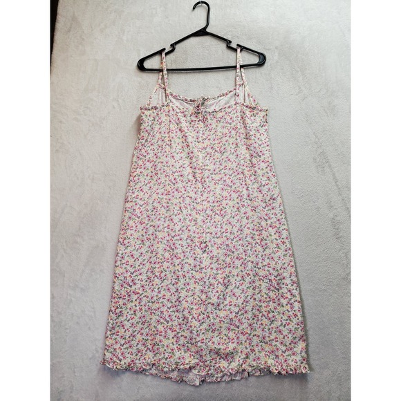 Aéropostale Tank Dress Women Size 12 Multi Floral 100% Rayon Sleeveless Back Zip - Picture 8 of 9